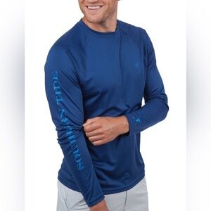 Southern Tide T3 Long Sleeve Performance Athletic Shirt Yacht Blue Men’s Small